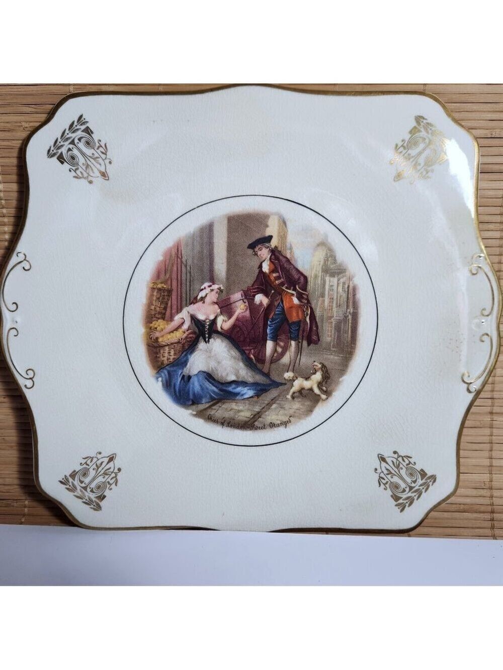 Cries of London Plate Sweet Orange 11 3/4" Collectible Staffordshire England